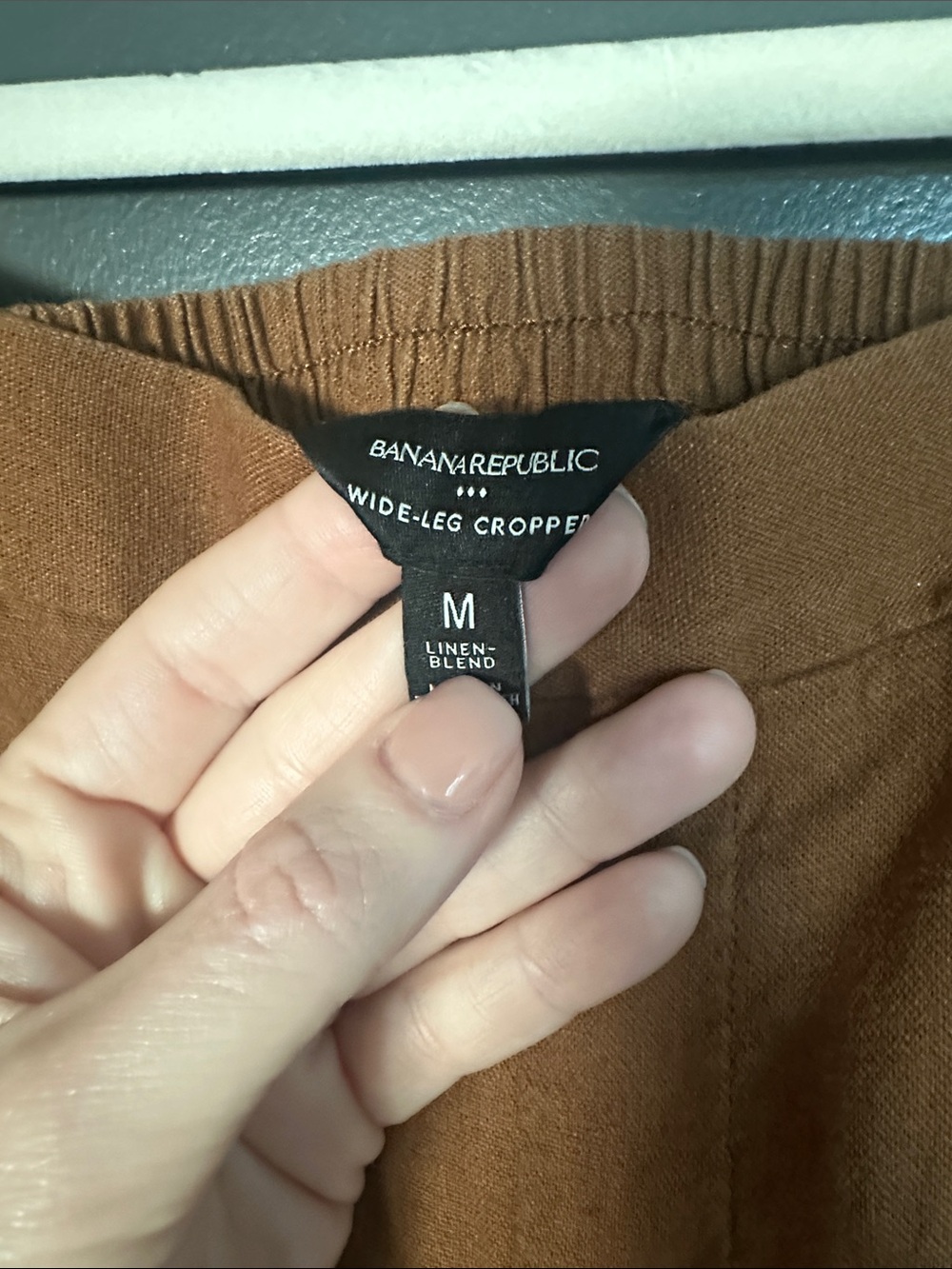 Banana Republic Brown Cropped Wide-Leg Pants - Picture 2 of 7